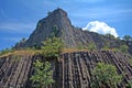 Columnar basalt, Hegyesko, Hungary Royalty Free Stock Photo