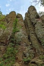 Columnar basalt at Hungary Royalty Free Stock Photo