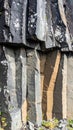 Columnar Basalt Rock Formations Featuring Unique Geological Patterns and Textures in Natural Sunlight Royalty Free Stock Photo