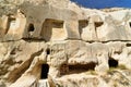 Columned Church in Rose valley. Cappadocia. Turkey Royalty Free Stock Photo