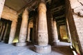 Columns in Abydos Temple, Madfuna, Egypt Royalty Free Stock Photo