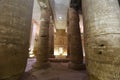 Columns in Abydos Temple, Madfuna, Egypt Royalty Free Stock Photo