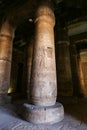 Columns in Abydos Temple, Madfuna, Egypt Royalty Free Stock Photo