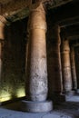 Columns in Abydos Temple, Madfuna, Egypt Royalty Free Stock Photo