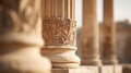 Columns in the ancient city of jerusalem, AI Royalty Free Stock Photo