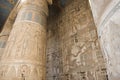 Columns in an ancient egyptian temple Royalty Free Stock Photo