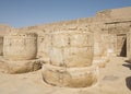 Columns in an ancient egyptian temple Royalty Free Stock Photo