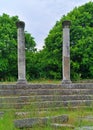 Columns in the Ancient site of Filipoi Royalty Free Stock Photo