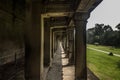 Columns in Angkor Wat, Cambodia Royalty Free Stock Photo