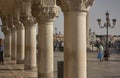 Columns and capitals of piazza san marco in venice