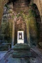 Columns and arches Angkor Archeological Park, Cambodia Royalty Free Stock Photo