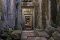 Columns and arches Angkor Archeological Park, Cambodia Royalty Free Stock Photo