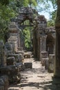 Columns and arches Angkor Archeological Park, Cambodia Royalty Free Stock Photo