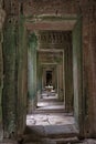 Columns and arches, Angkor Wat, Cambodia Royalty Free Stock Photo