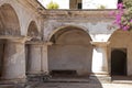 Columns and arches in a convent Royalty Free Stock Photo