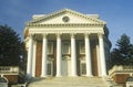 Columns on building at University of Virginia inspired by Thomas Jefferson, Charlottesville, VA Royalty Free Stock Photo