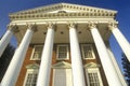 Columns on building at University of Virginia inspired by Thomas Jefferson, Charlottesville, VA Royalty Free Stock Photo