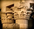 Columns capitals at Kom-Ombo (Egypt)