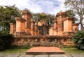 Columns of cham temple in Vietnam Royalty Free Stock Photo