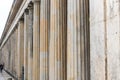 Columns in the Colonnade Courtyard outside the Alte Nationalgalerie, on Museum Island in Berlin, Germany