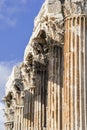 Columns of the Corinthian order, from the Temple of Olympian Zeu Royalty Free Stock Photo