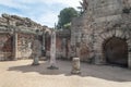 Columns in a courtyard Royalty Free Stock Photo