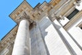 Columns of German parliament Royalty Free Stock Photo