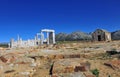 Columns of Demeter ancient temple on Naxos Royalty Free Stock Photo