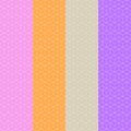 4 columns of different colors pattern with cube box shapes inside Royalty Free Stock Photo