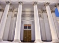 Columns and door of Lutheran Cathedral Royalty Free Stock Photo
