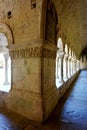 Columns enclosing the patio of the Spanish house Royalty Free Stock Photo