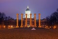 Columns in front of University of Missouri building in Columbia