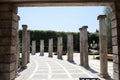 Columns of the gardens of the AlbÃÂ©niz Palace in Barcelona