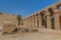 Columns of the Great Court in the Amun Temple enclosure in Karnak, Egy