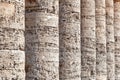 Columns of greek temple of Segesta, Sicily Royalty Free Stock Photo