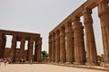 Columns of historical monument in Cairo in Egypt