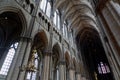 Columns inside Reims Cathedral