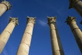 Columns in Jerash. Jordan Royalty Free Stock Photo