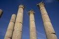 Columns in Jerash. Jordan Royalty Free Stock Photo