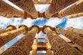 Columns of Karnak Temple in Egypt Royalty Free Stock Photo