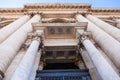 Columns of the Lateran Basilica in Rome city Royalty Free Stock Photo