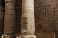 Columns in Medinet Habu Temple in Luxor, Egypt