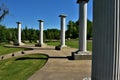 Columns of the memorial at NOLA Cemetery