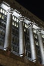 Columns at night