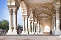 Columns in palace - Agra Red fort India Royalty Free Stock Photo