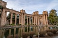 Columns of the Palace of Fine Arts - San Francisco, California, USA Royalty Free Stock Photo