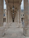 The Columns of Palais Royal in Paris, France Royalty Free Stock Photo