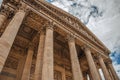 Columns at the Pantheon entrance in Paris Royalty Free Stock Photo
