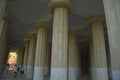 Columns in Parc Guell, Barcelona Royalty Free Stock Photo