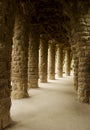 Columns Parc Guell Barcelona, Spain Royalty Free Stock Photo